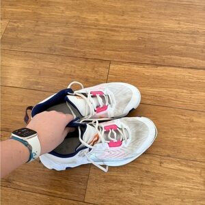 Nike White and Pink Athletic Shoes